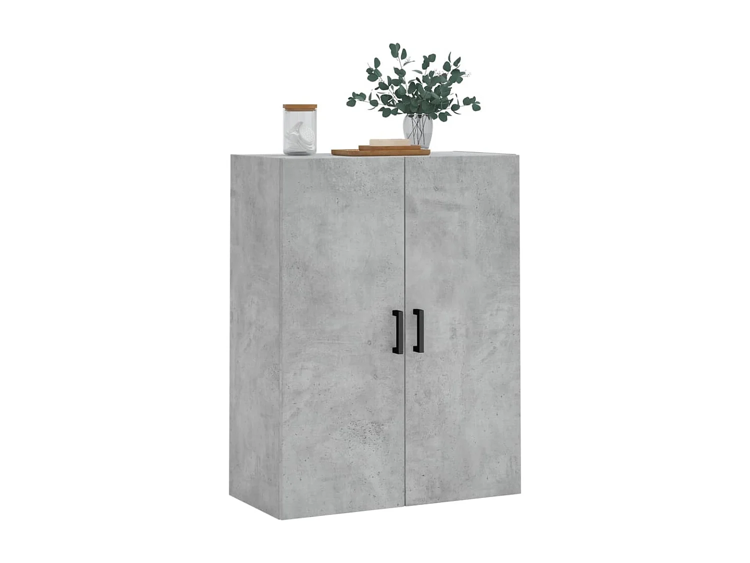 Armoire murale gris béton 69,5x34x90 cm FR86586