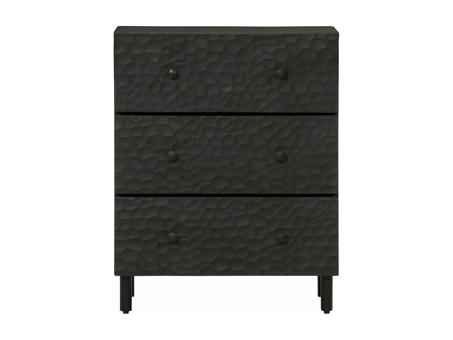 Móvel de apoio 60x33x75 cm madeira de mangueira maciça preto PT373993