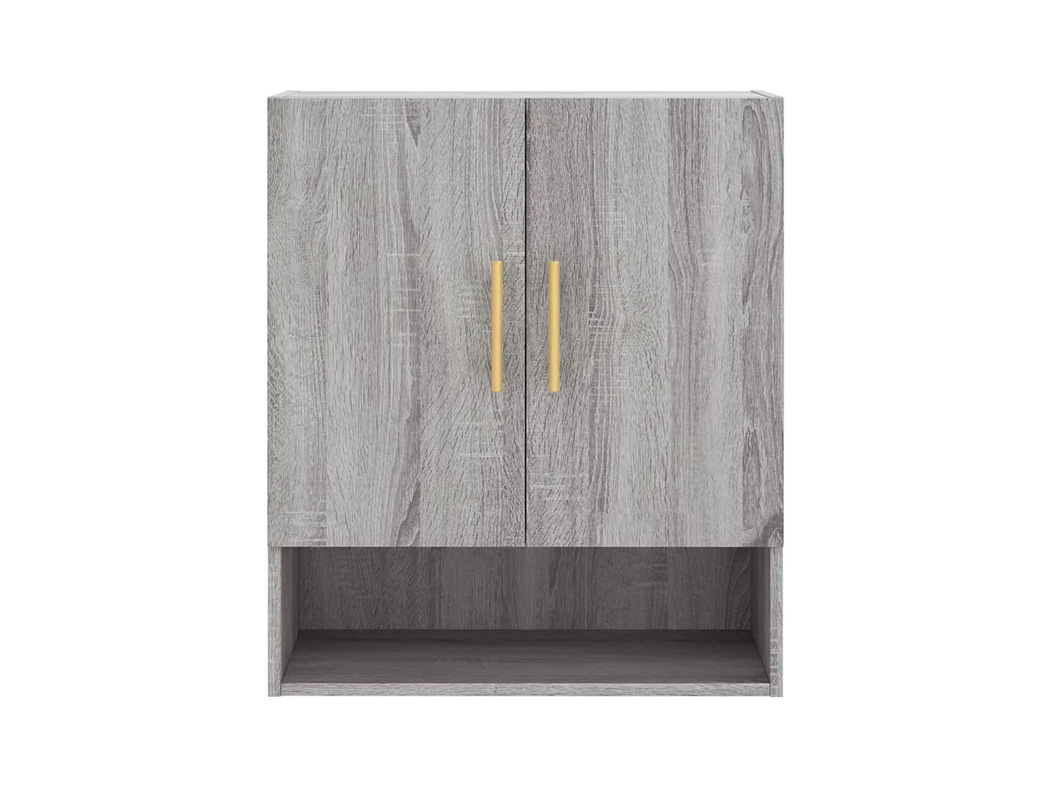 Wandkast 60x31x70 cm bewerkt hout grijs sonoma eikenkleurig BE452825