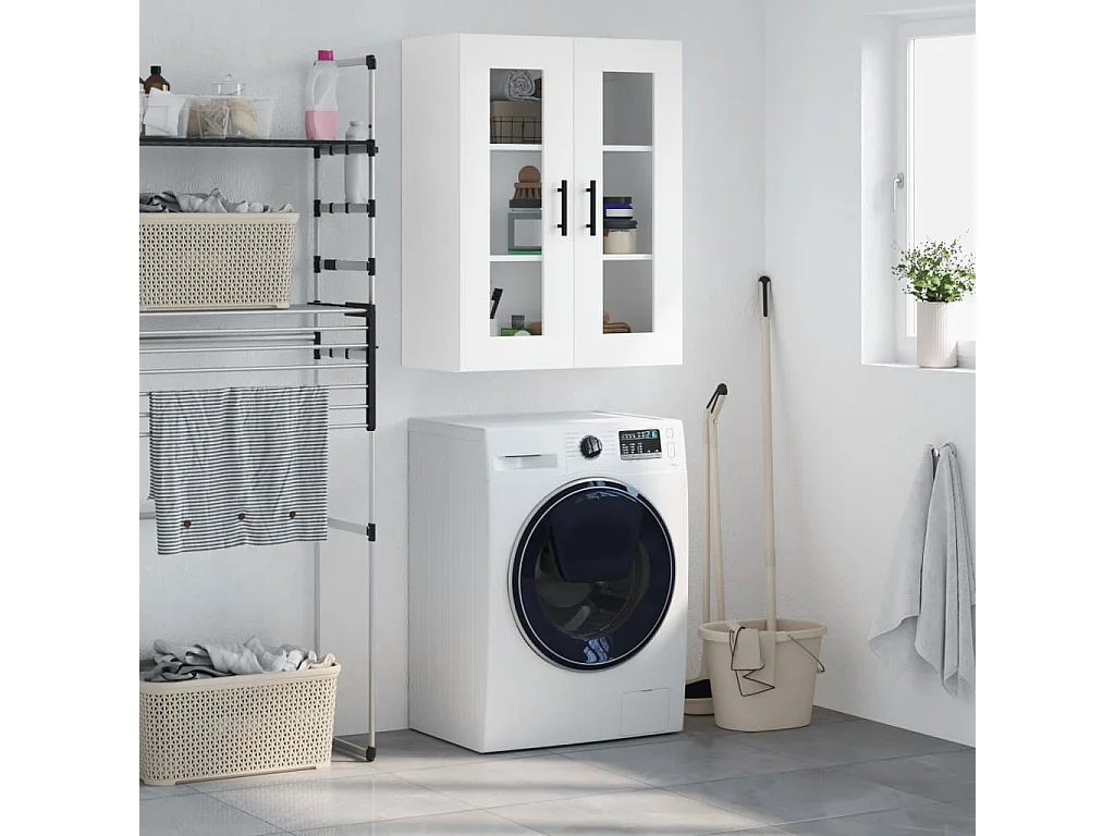 Armoire murale blanc 69,5x34x90 cm FR99912