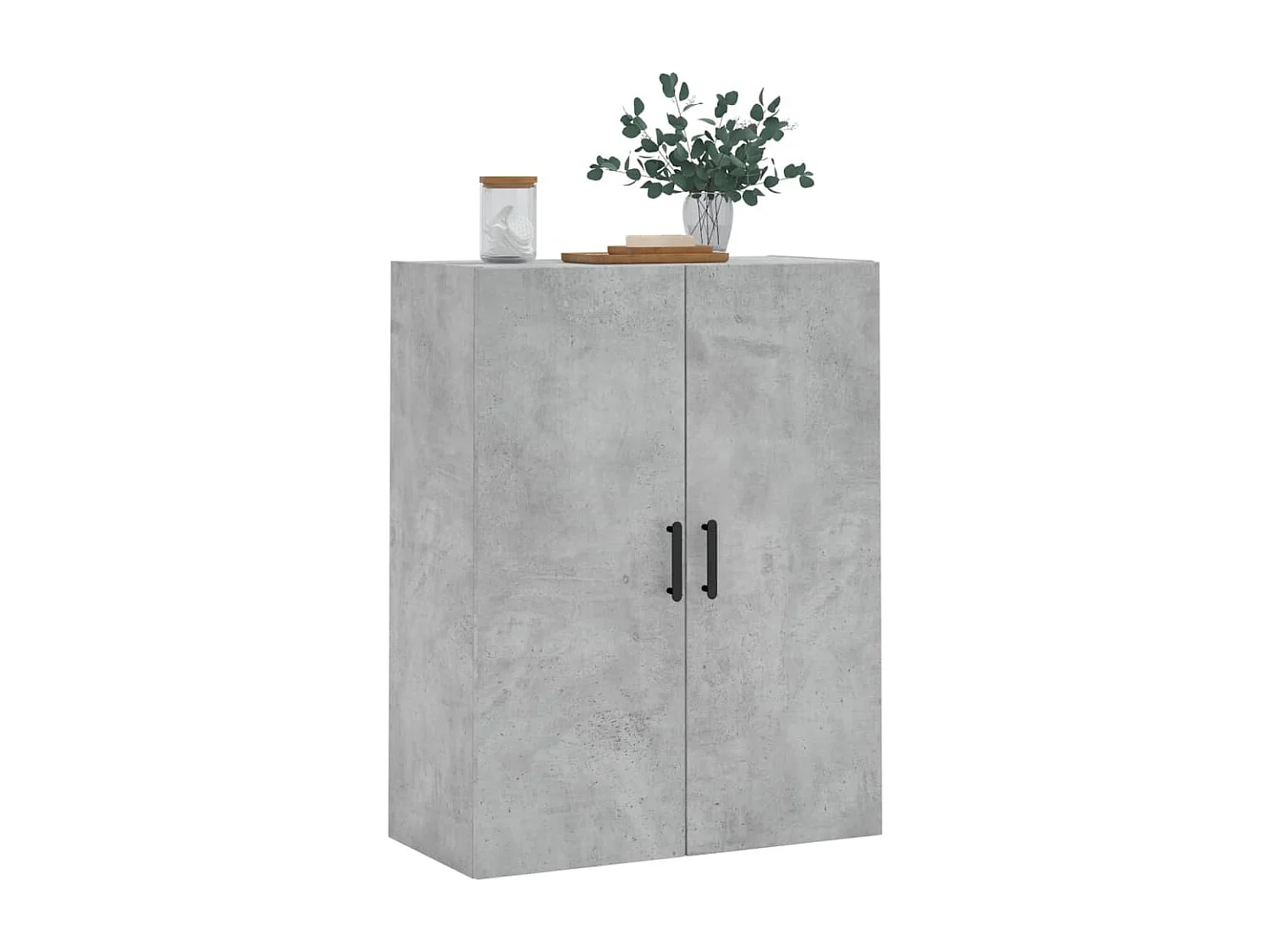 Armoire murale gris béton 69,5x34x90 cm FR55939