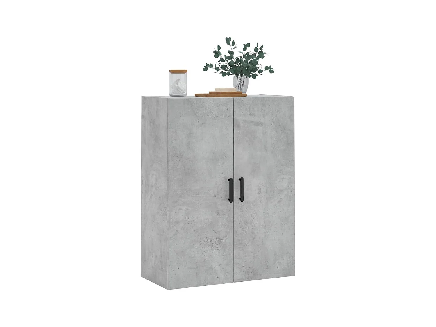 Armoire murale gris béton 69,5x34x90 cm FR55939