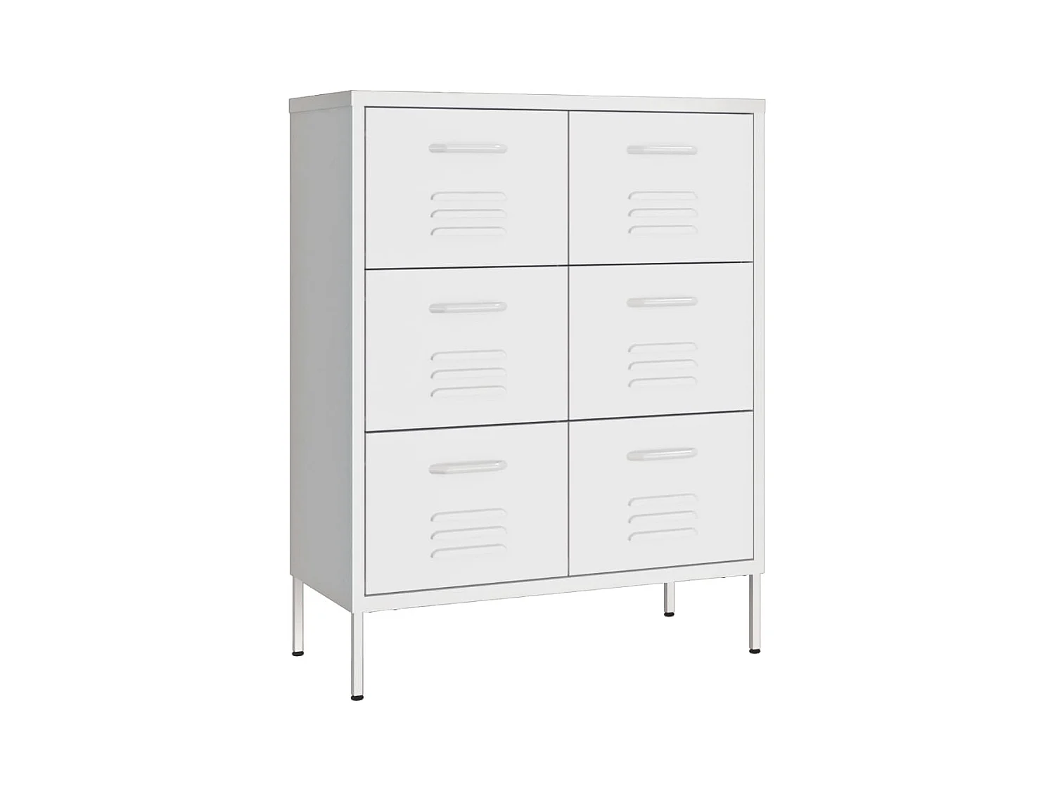 Armario de almacenamiento acero blanco 80x35x101,5 cm ES902130