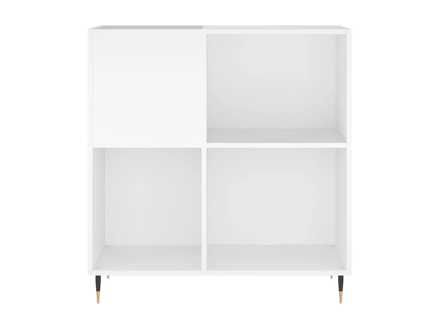 Armoire à disques blanc 84,5x38x89 cm bois d'ingénierie FR74057