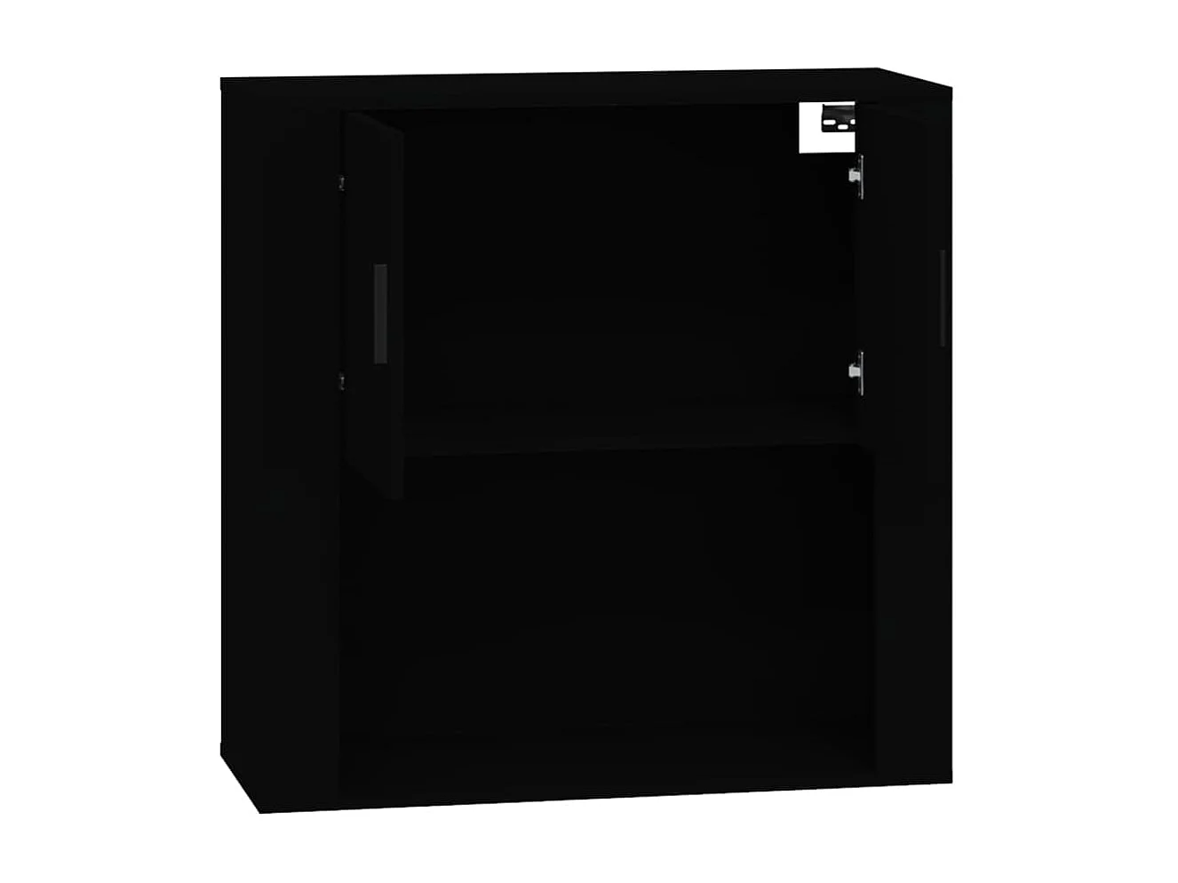 Armoire murale Noir 80x33x80 cm Bois d'ingénierie FR62432