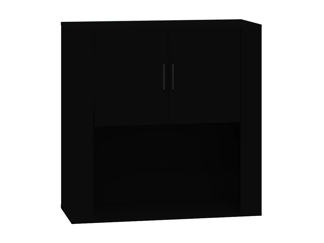 Armoire murale Noir 80x33x80 cm Bois d'ingénierie FR62432