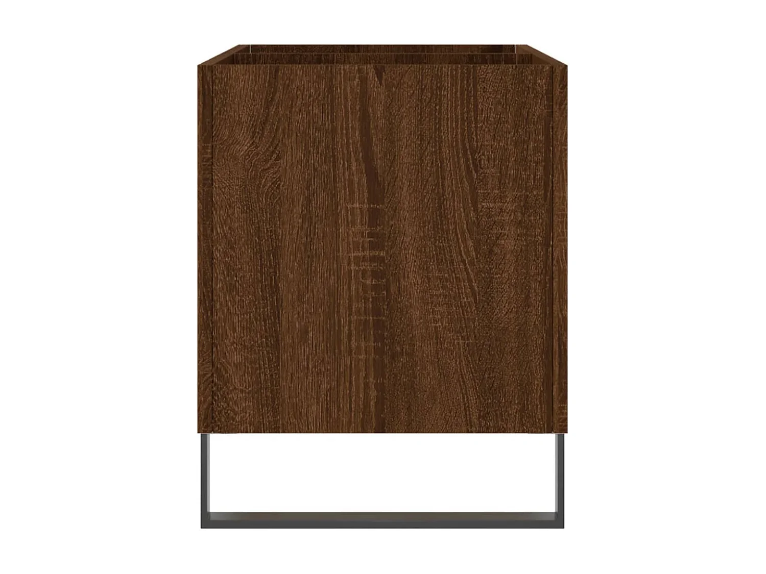 Platenkast 74,5x38x48 cm bewerkt hout bruin eikenkleur BE979206