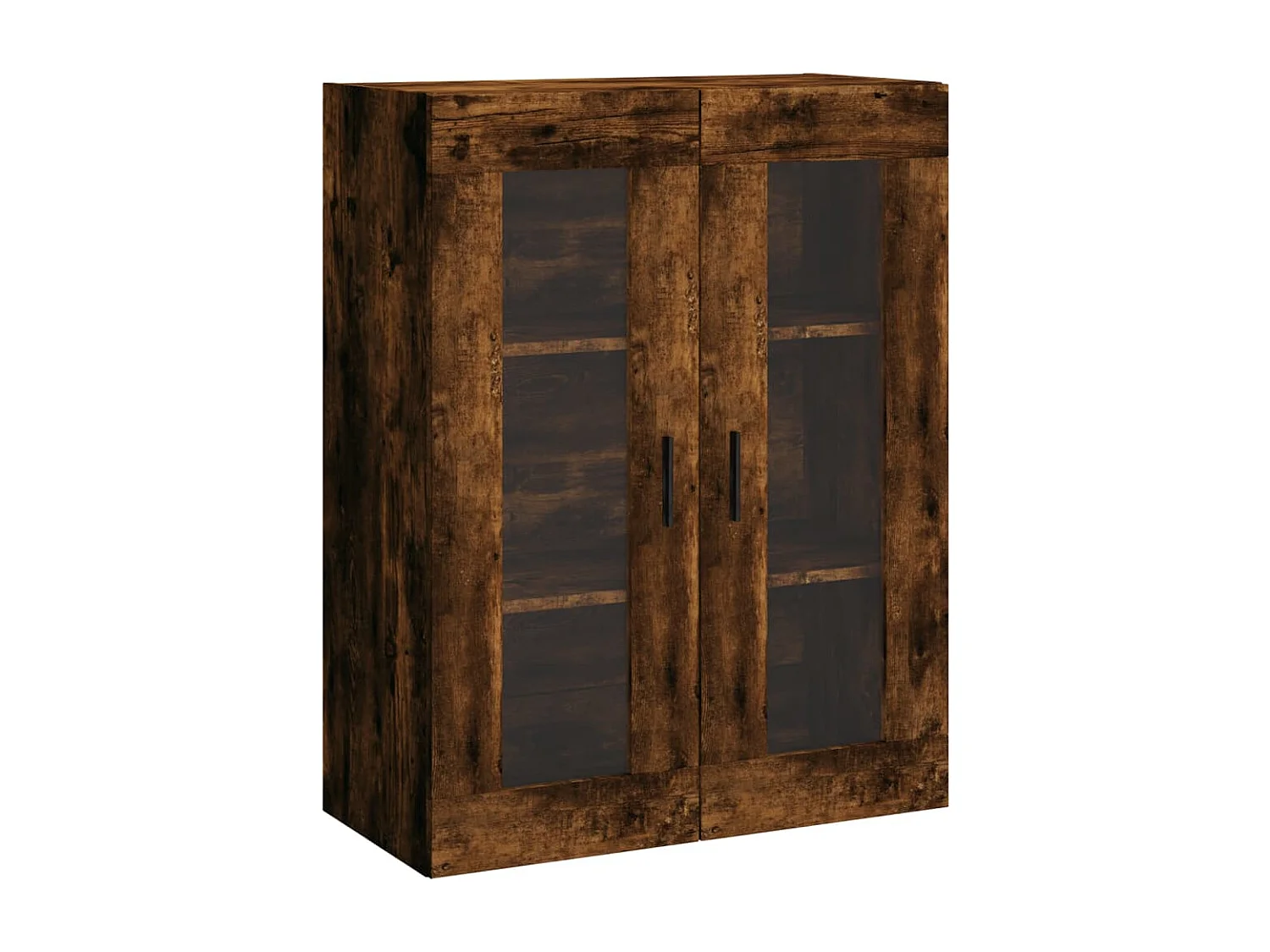 Armoire murale chêne fumé 69,5x34x90 cm FR42544