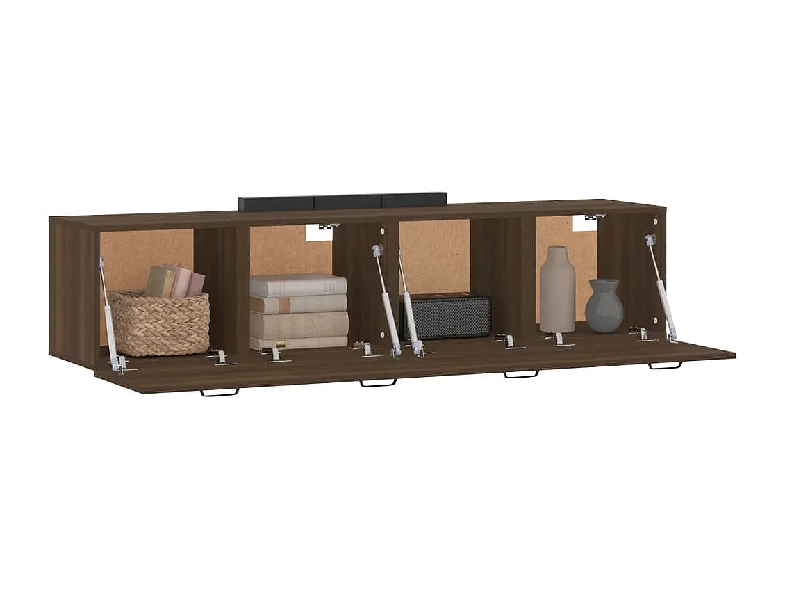 Armoires murales 2pcs Chêne brun 60x36,5x35cm Bois d'ingénierie FR85676