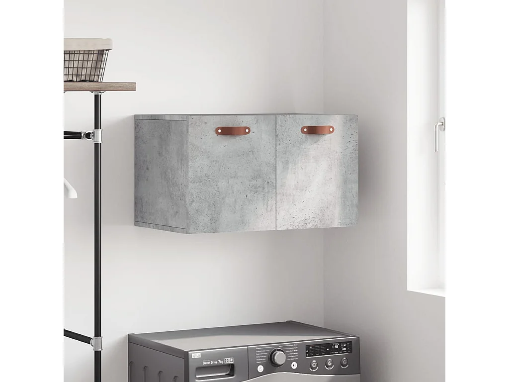 Armoire murale Gris béton 60x36,5x35 cm Bois d'ingénierie FR65572