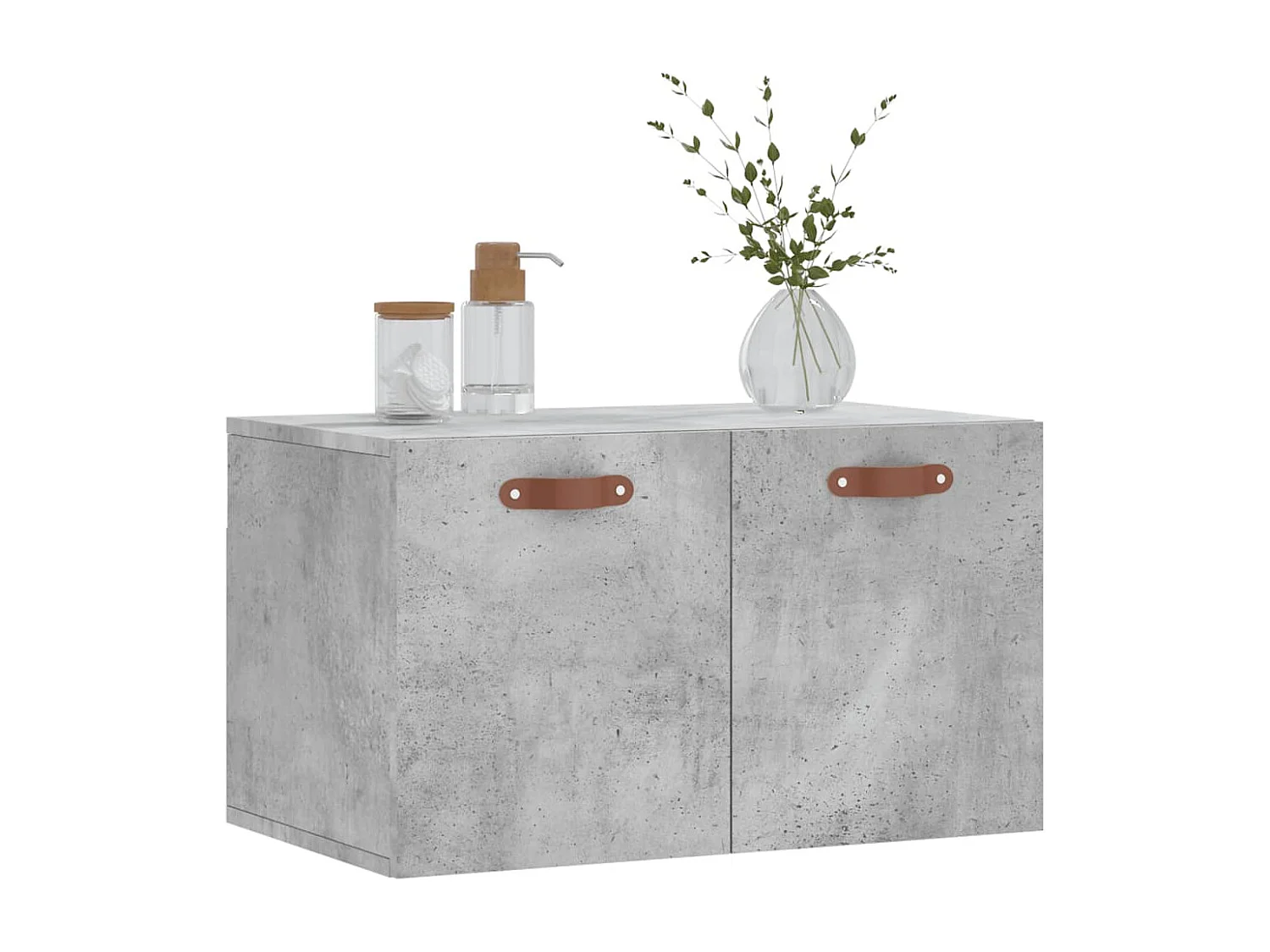 Armoire murale Gris béton 60x36,5x35 cm Bois d'ingénierie FR65572