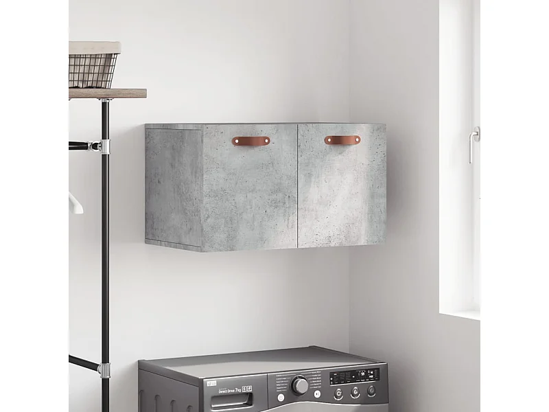 Armoire murale Gris béton 60x36,5x35 cm Bois d'ingénierie FR65572