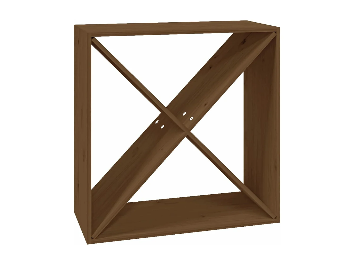 Armoire à vin Marron miel 62x25x62 cm Bois de pin massif FR43132