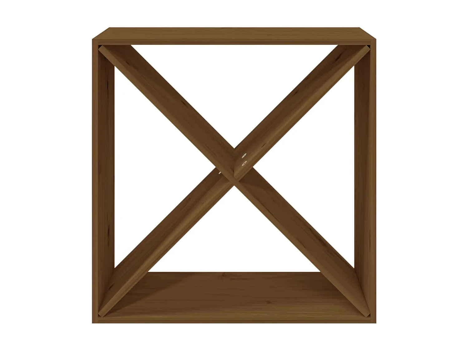 Armoire à vin Marron miel 62x25x62 cm Bois de pin massif FR43132