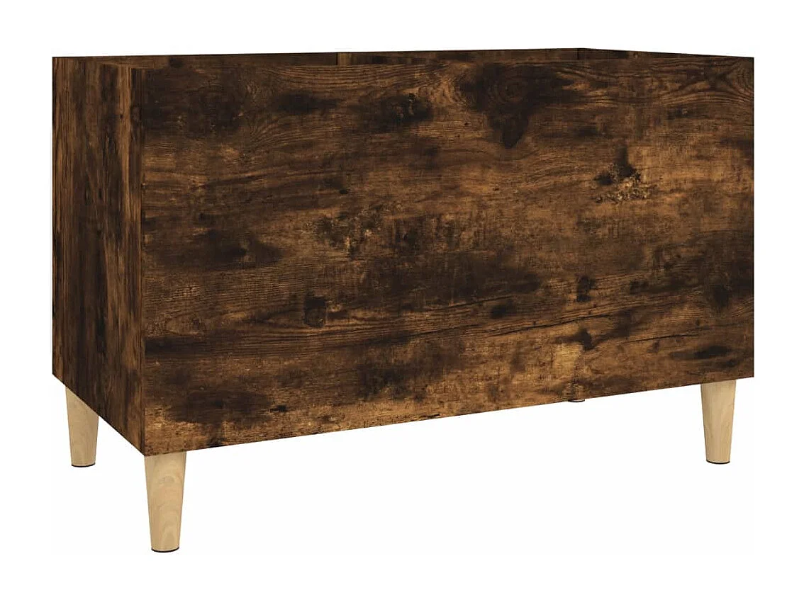 Armário p/ discos 74,5x38x48 cm deriv. madeira carvalho fumado PT233984