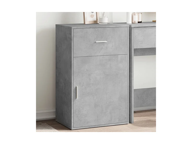 Armário arrumação 56,5x39x90 cm derivados madeira cinza cimento PT748644