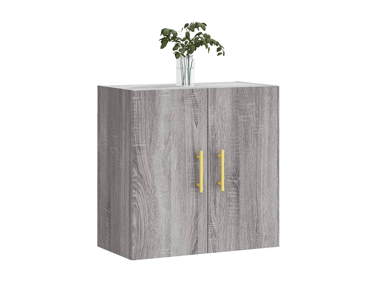 Wandkast 60x31x60 cm bewerkt hout grijs sonoma eikenkleurig BE239976