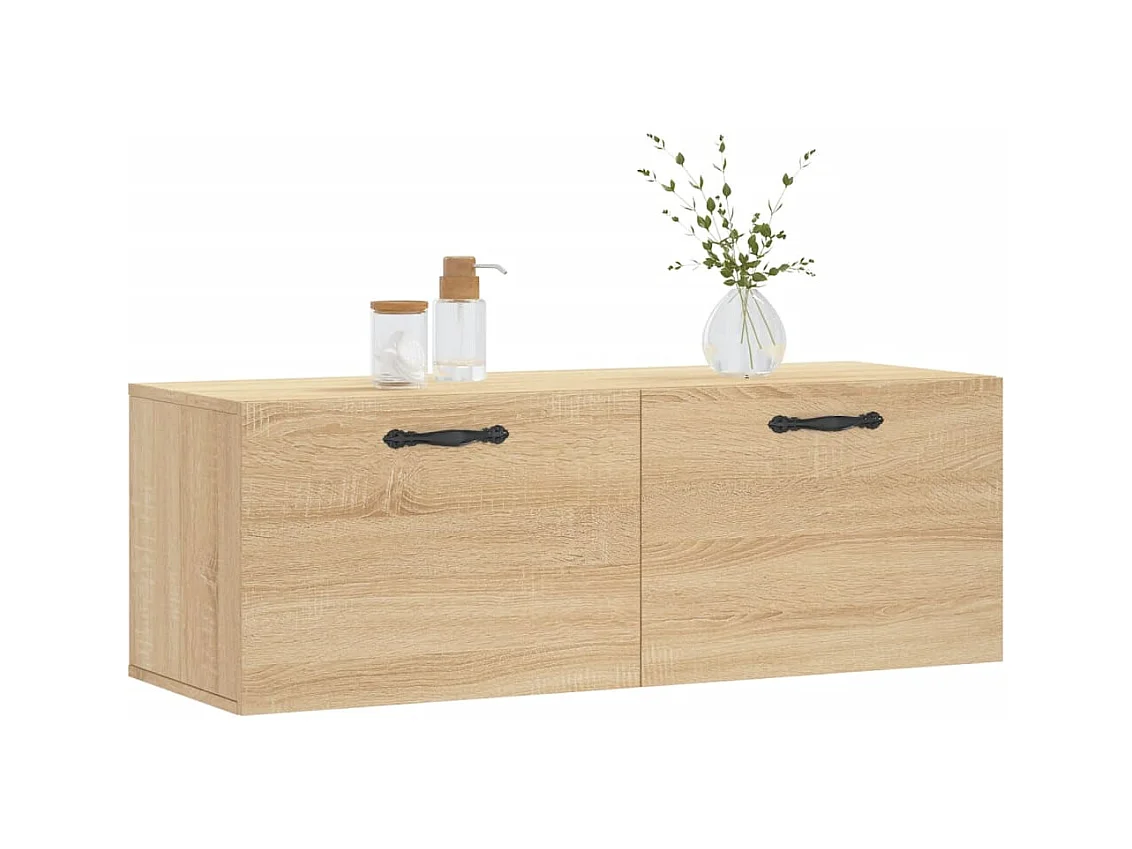 Armoire murale chêne sonoma 100x36,5x35 cm bois d'ingénierie FR49562