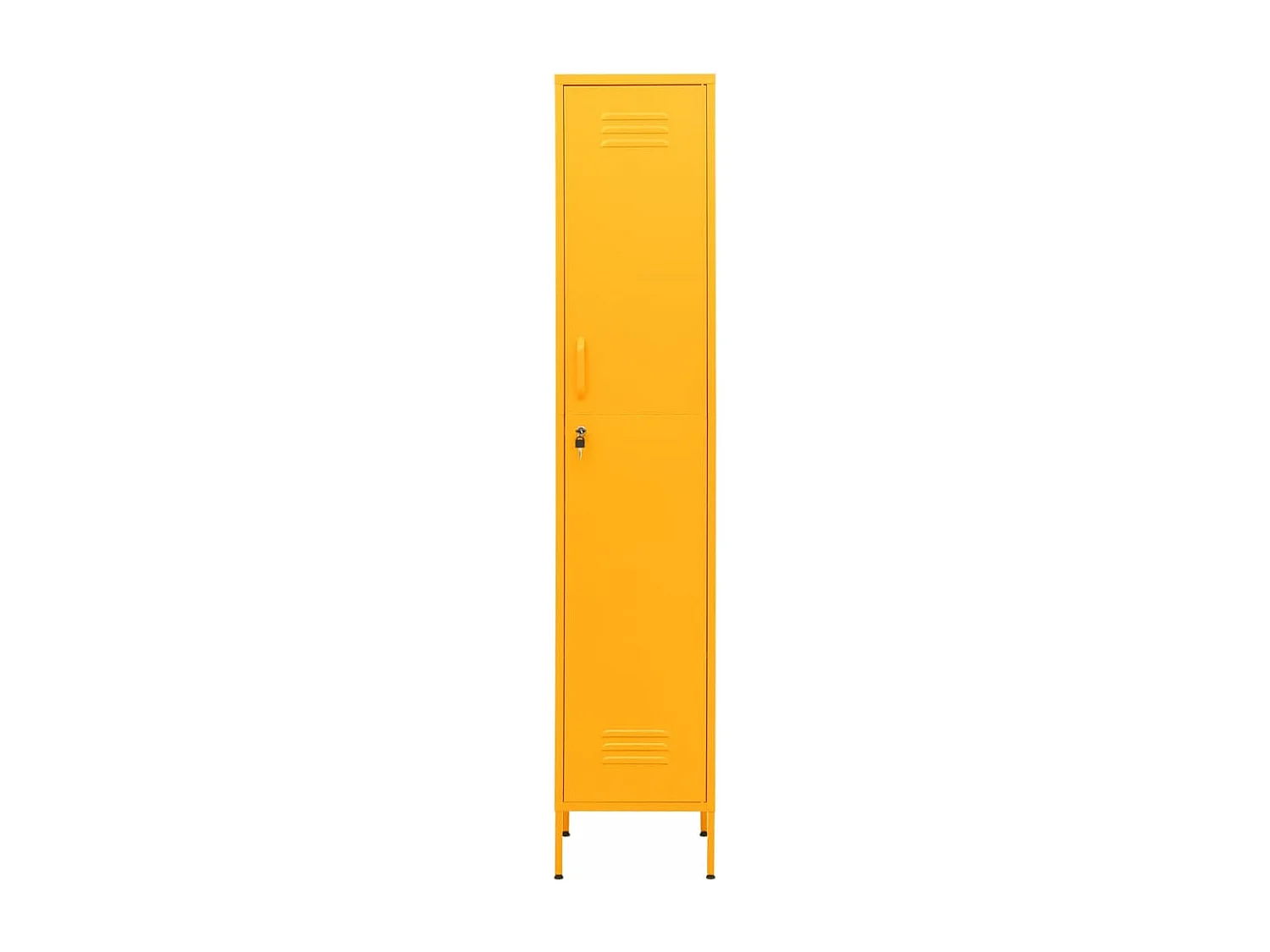 Armario taquilla de acero amarillo mostaza 35x46x180 cm ES453243