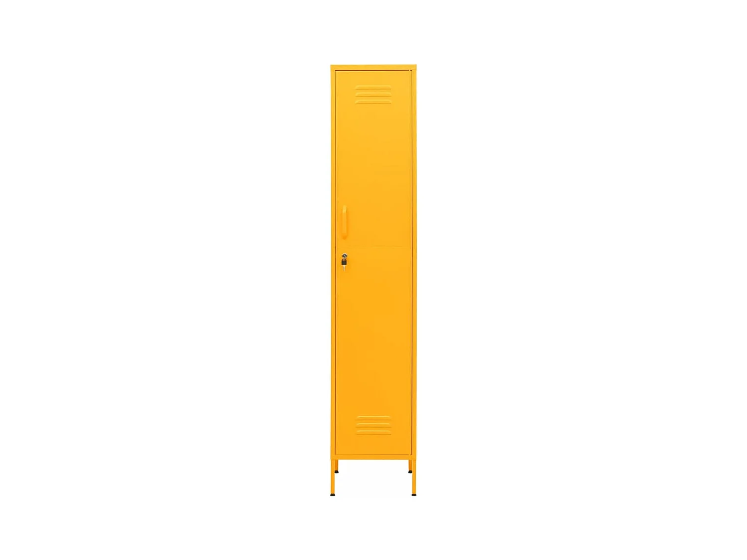Armoire à casiers Jaune moutarde 35x46x180 cm Acier FR69529