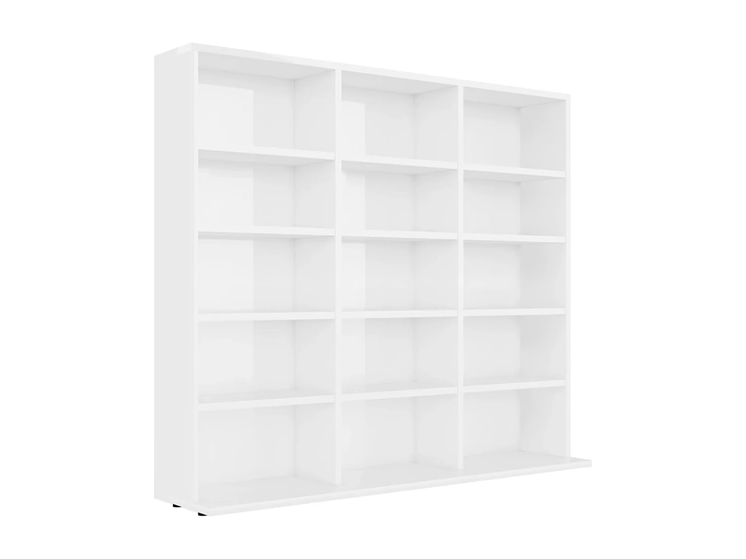 Cd-kast 102x23x89,5 cm bewerkt hout hoogglans wit BE865668