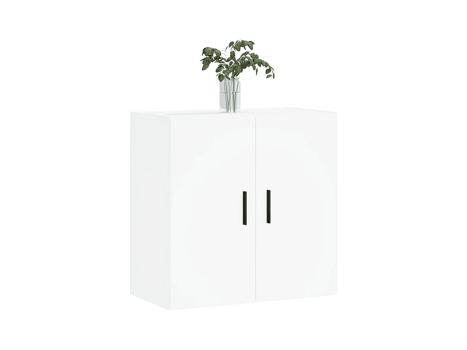 Wandkast 60x31x60 cm bewerkt hout wit BE316286