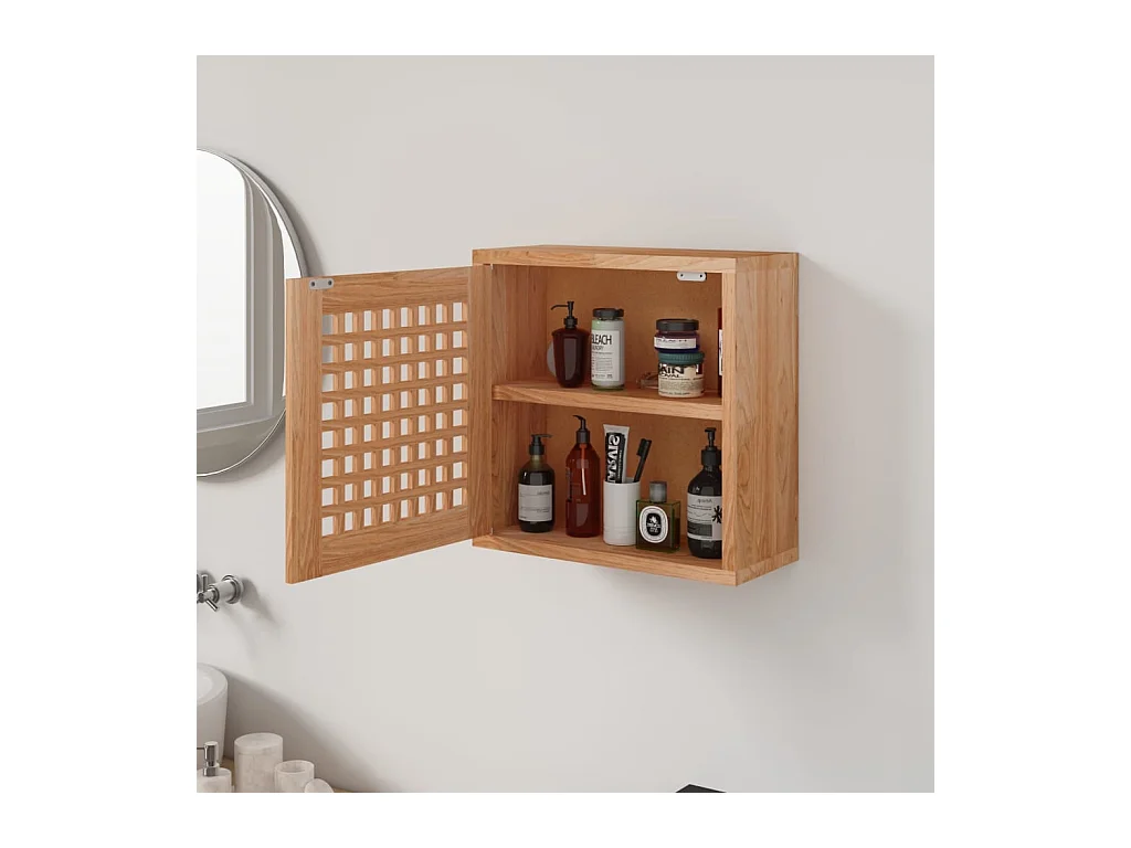 Armoire murale 42x18x42 cm Bois massif de noyer FR77369