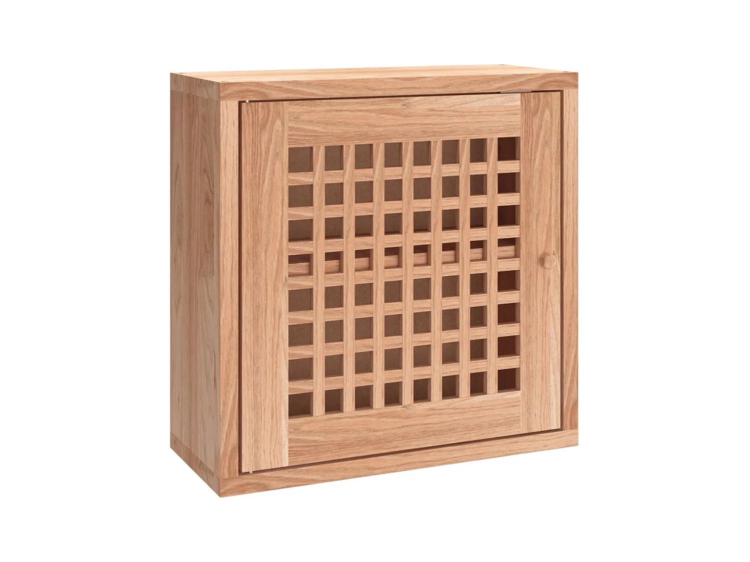 Wandkast 42x18x42 cm massief walnotenhout BE539443