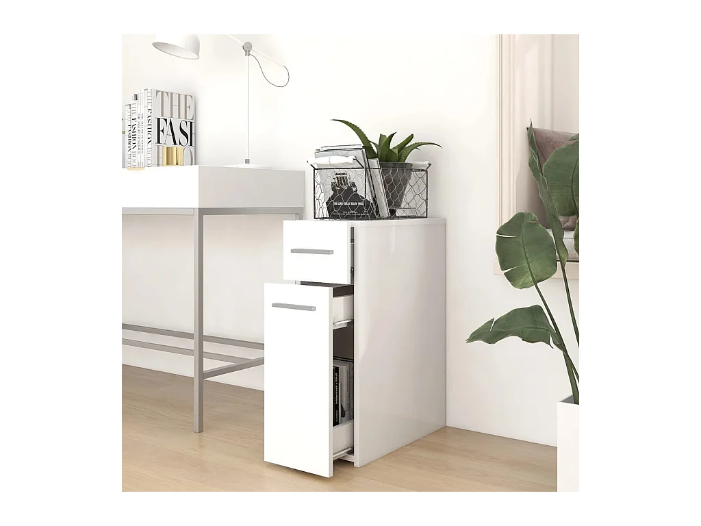 Armoire d'apothicaire Blanc 20x45,5x60 cm Bois d’ingénierie FR99747