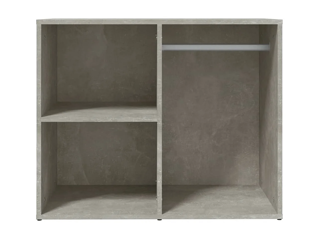 Mueble vestidor madera contrachapada gris hormigón 80x40x65 cm ES742164