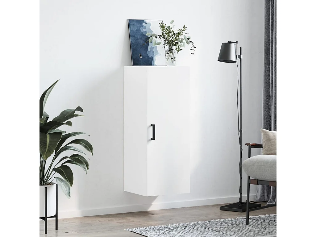 Armoire murale blanc 34,5x34x90 cm FR83597