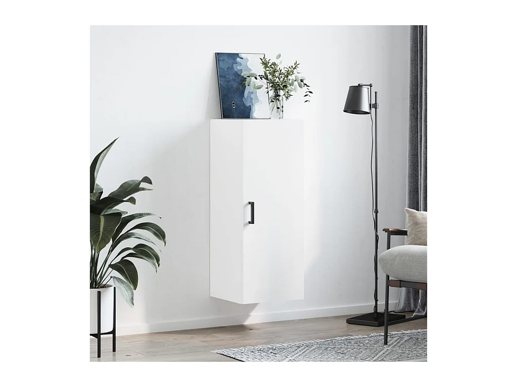 Armoire murale blanc 34,5x34x90 cm FR83597