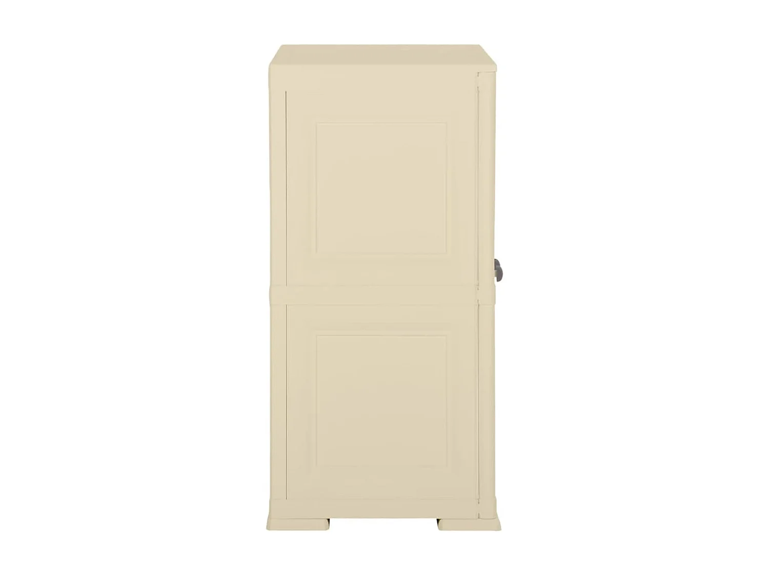 Armario de plástico diseño madera blanco angora 79x43x85,5 cm ES109499