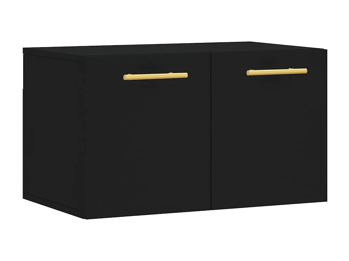 Armoire murale Noir 60x36,5x35 cm Bois d'ingénierie FR59514