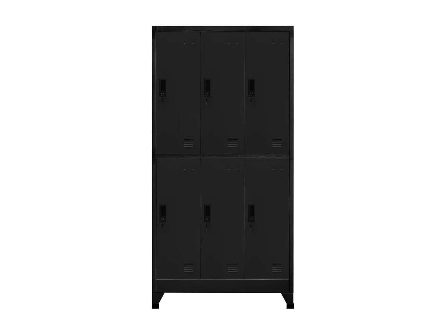 Cacifo aço 90x45x180 cm preto PT414978