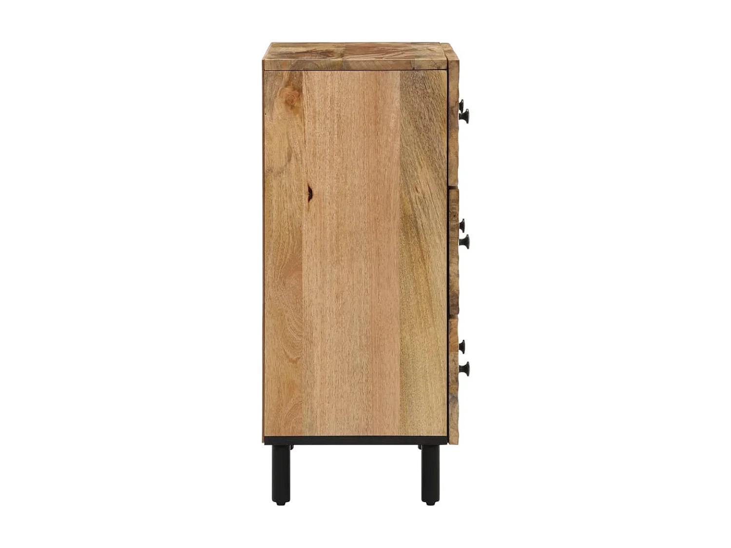 Bijzetkasten 2 st 60x33x75 cm massief mangohout BE236824