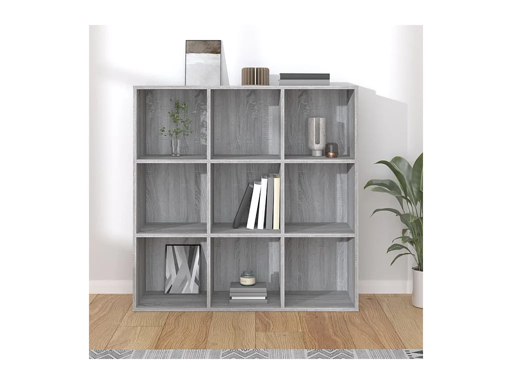 Boekenkast 98x29x97,5 cm grijs sonoma eikenkleurig BE232481