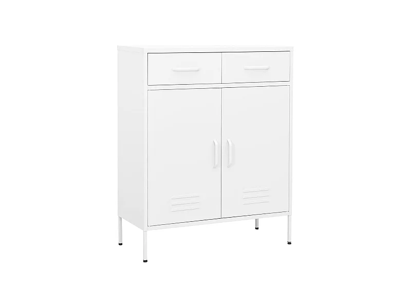 Armoire de rangement Blanc 80x35x101,5 cm Acier FR46515