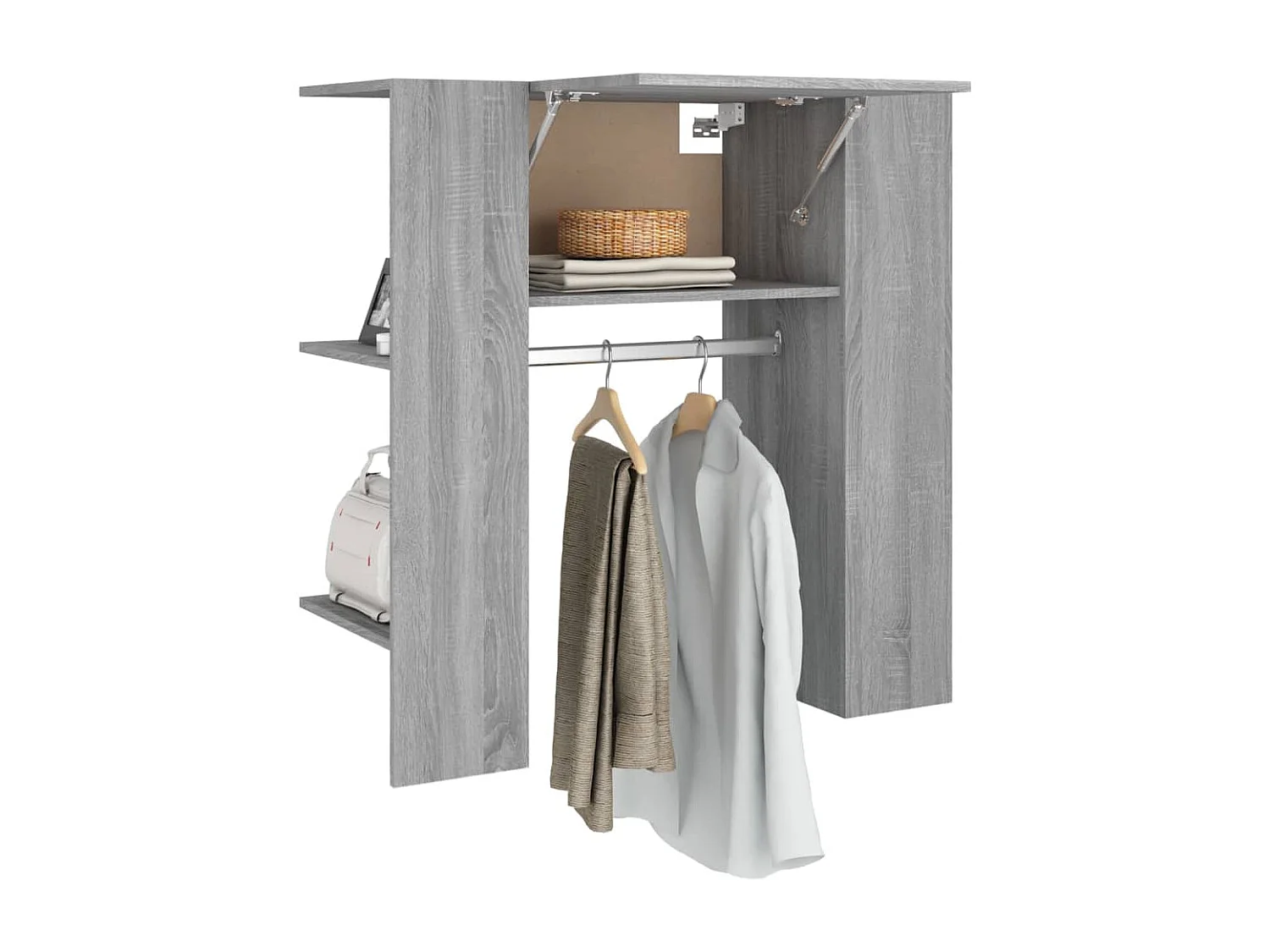 Armoire de couloir Sonoma gris 97,5x37x99 cm Bois d'ingénierie FR15801