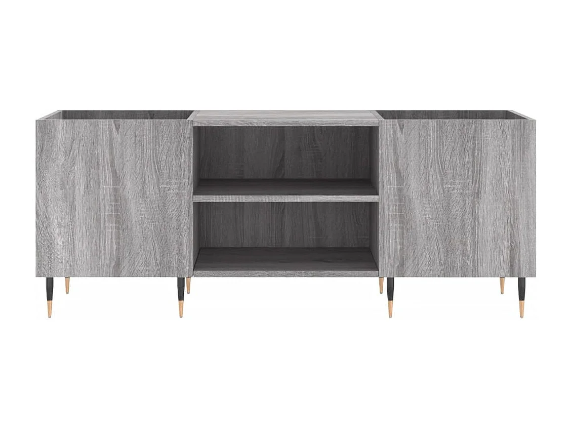 Armoire à disques sonoma gris 121x38x48 cm bois d'ingénierie FR60390