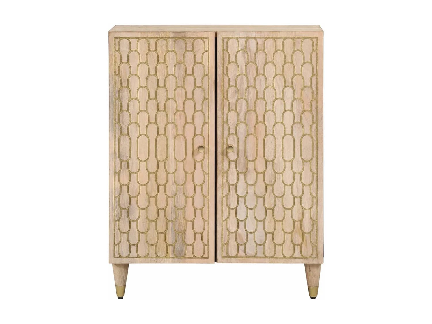 Armoire latérale 60x33x75 cm bois massif de manguier FR70691