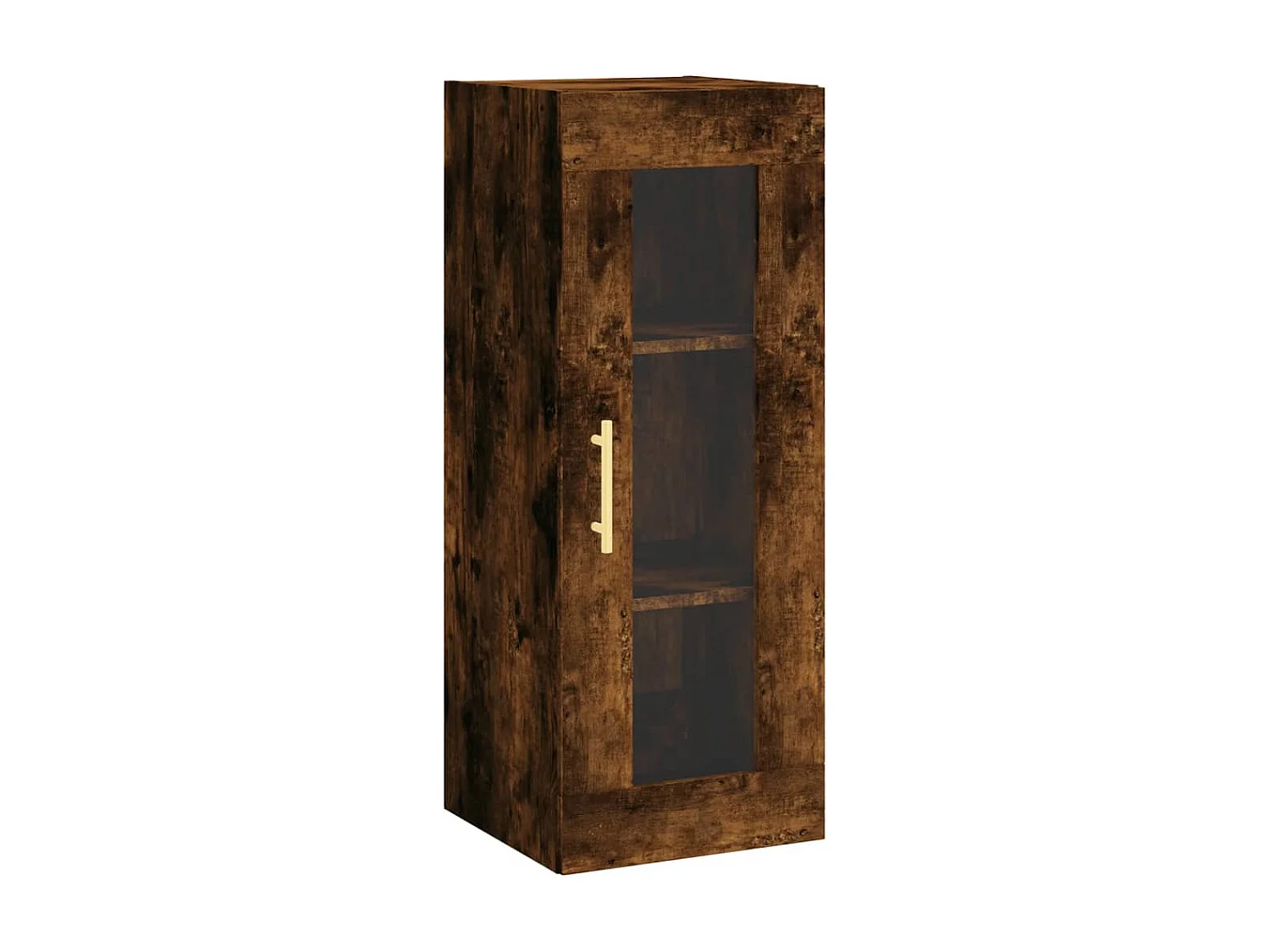 Armoire murale chêne fumé 34,5x34x90 cm FR55872