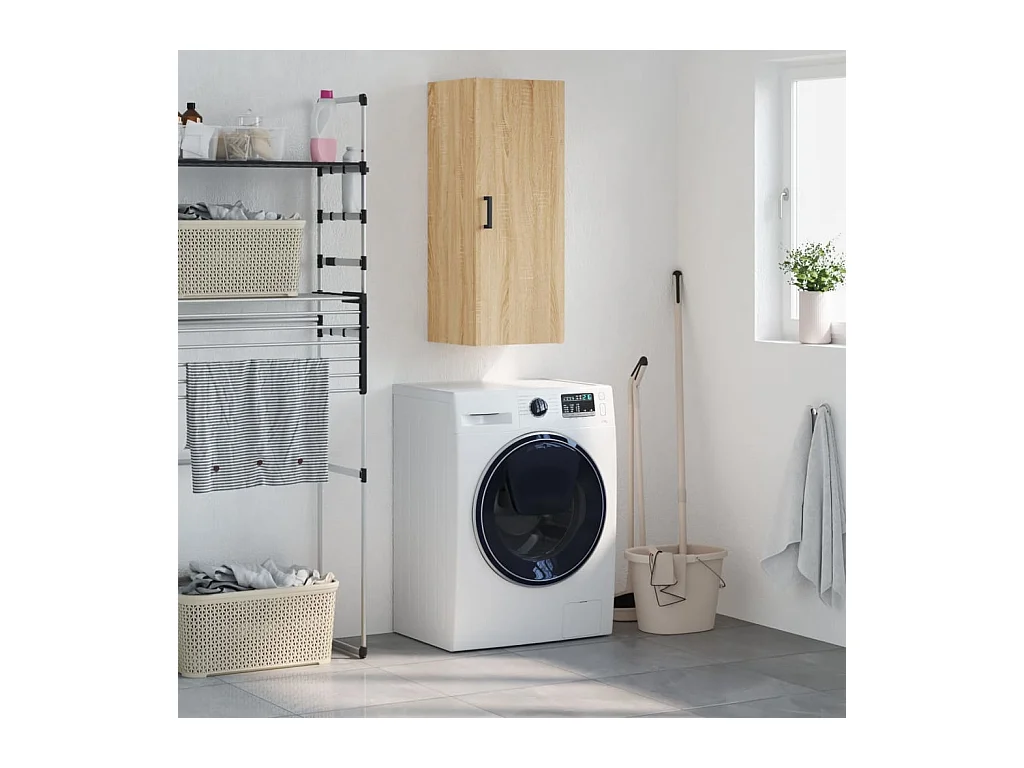 Armario de pared roble Sonoma 34,5x34x90 cm ES621010