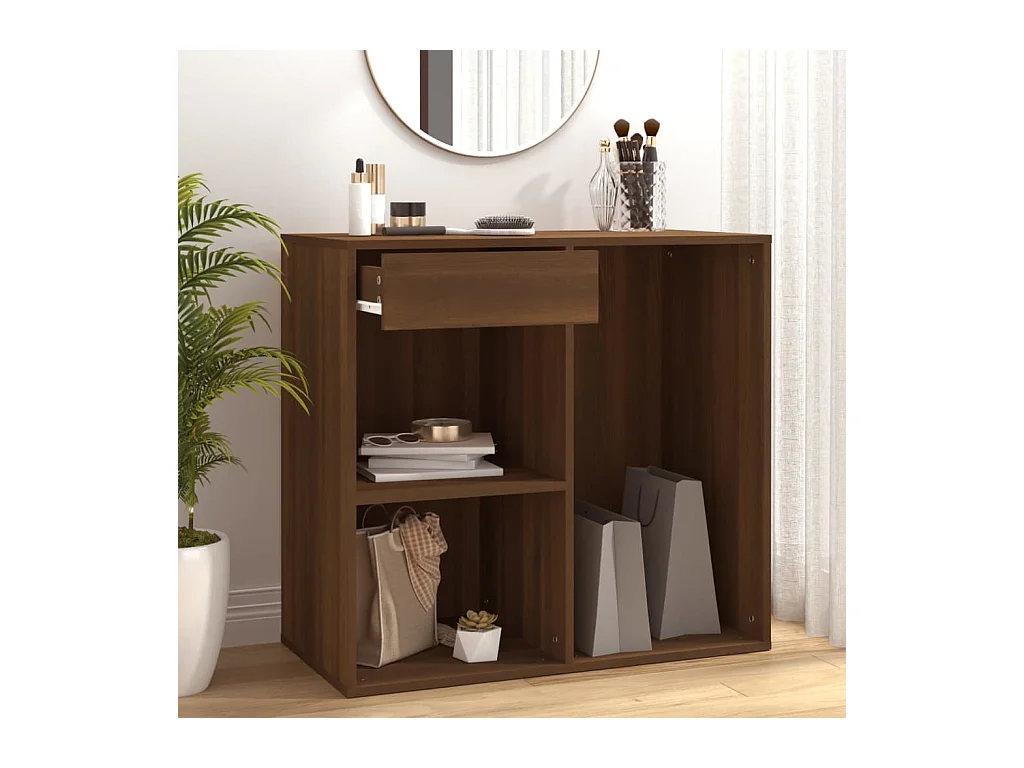 Armoire cosmétique Chêne marron 80x40x75 cm Bois d'ingénierie FR55519