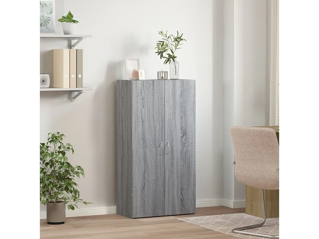 Arquivador 60x32x115 cm derivados de madeira cinzento sonoma PT305709