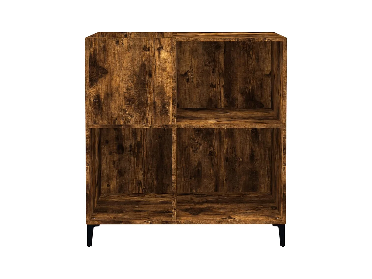 Armoire à disques chêne fumé 84,5x38x89 cm bois d'ingénierie FR83745