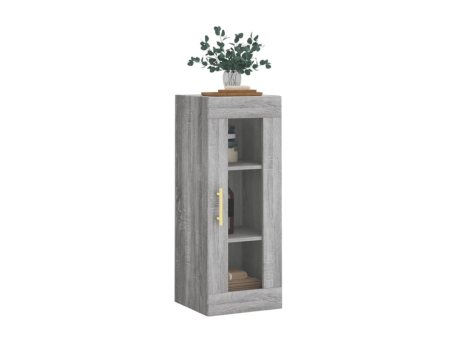 Armario de pared gris Sonoma 34,5x34x90 cm ES481764