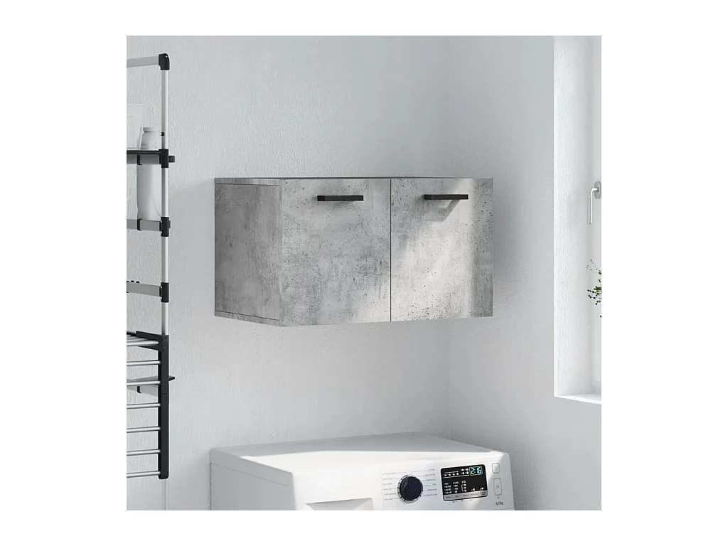 Armoire murale Gris béton 60x36,5x35 cm Bois d'ingénierie FR84128