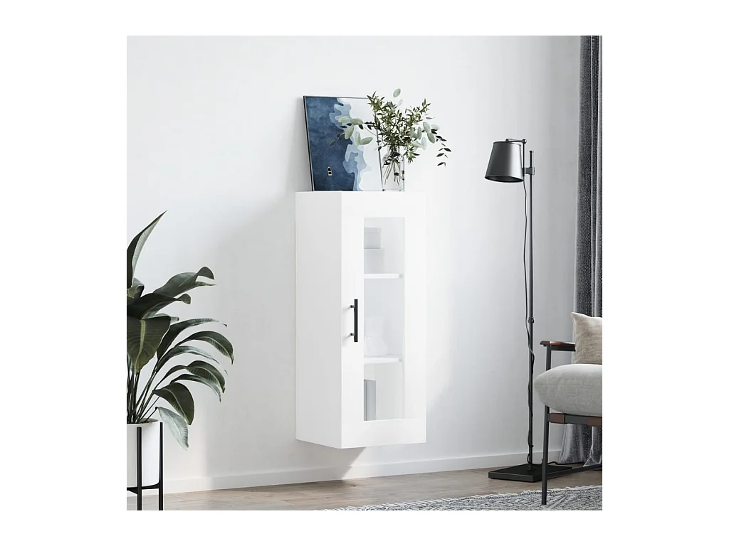 Armoire murale blanc 34,5x34x90 cm FR76329