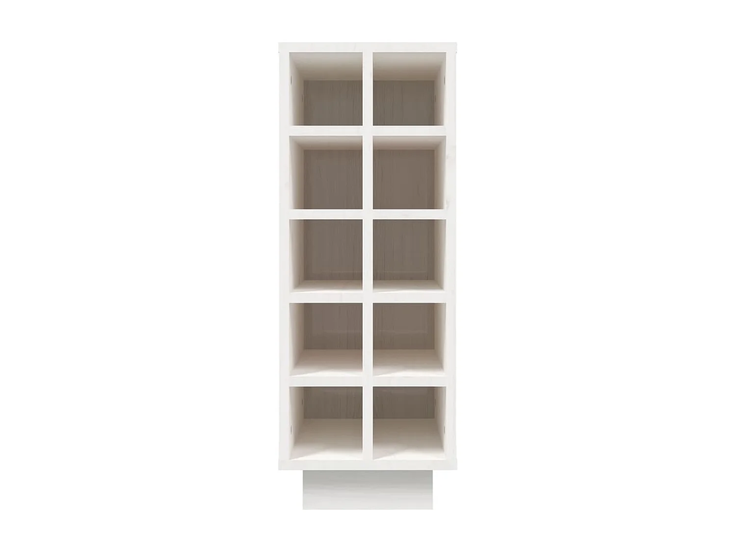 Armoire à vin Blanc 23x34x61 cm Bois de pin massif FR41125